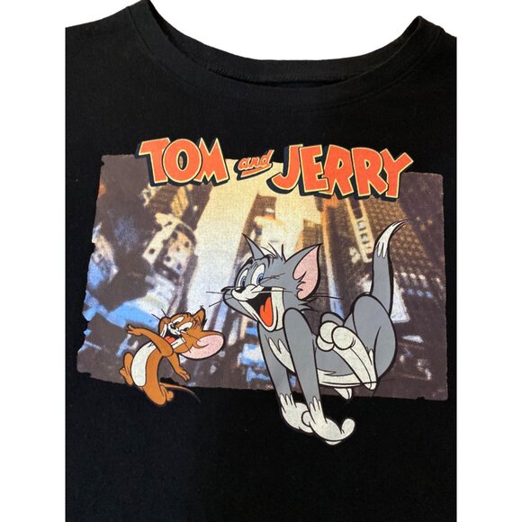 Tom and Jerry Cropped T-Shirt Juniors M Used - Picture 7 of 12